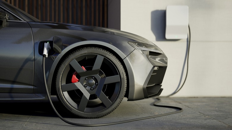 an EV charging