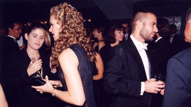 Brooke Shields and Andre Agassi