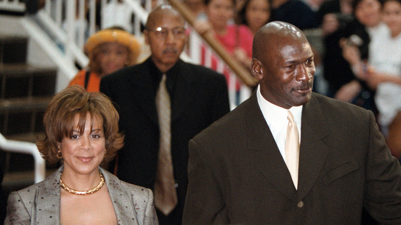 Michael Jordan and Juanita Vanoy