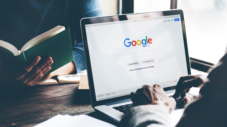performing a google search