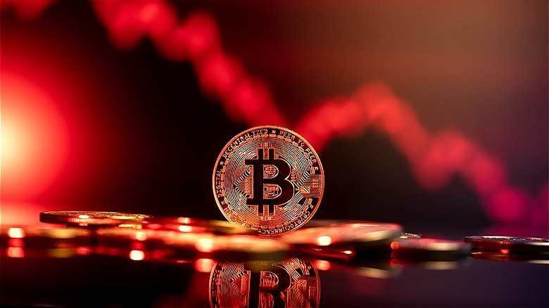 Bitcoin crash depiction