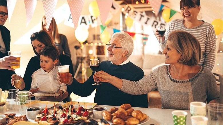 People at a retirement party