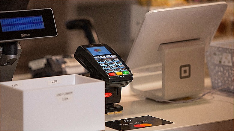 point-of-sale register at a store