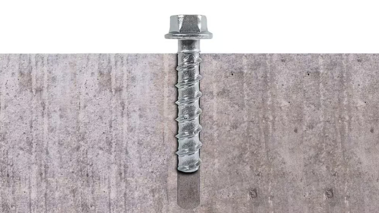 Cobra Tork 3/8-inch by 4-inch concrete screw anchors in a 10-pack plastic case