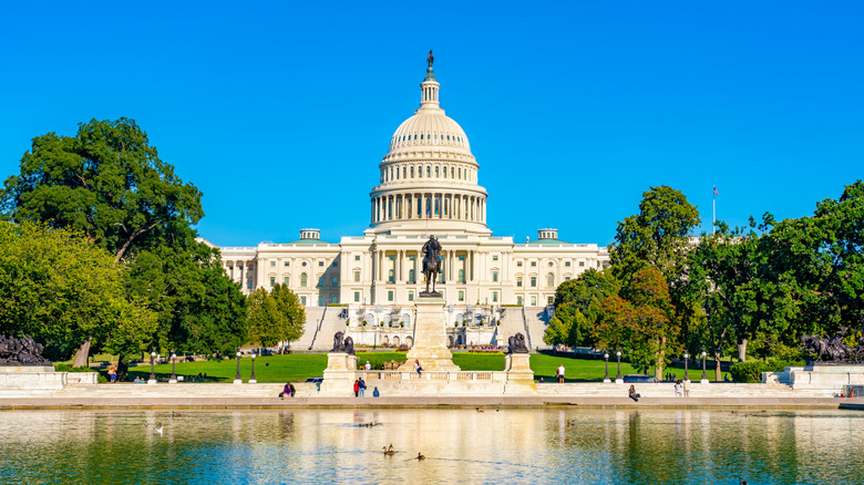 The United States Capitol, is the home of the United States Congress and the seat of the legislative branch of the U.S. federal government.