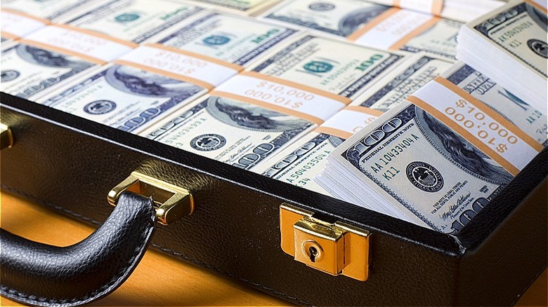 Briefcase full of cash