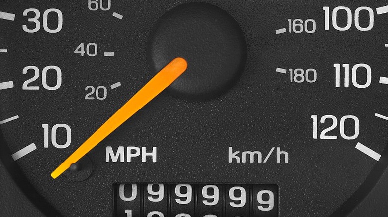 Car odometer with high mileage