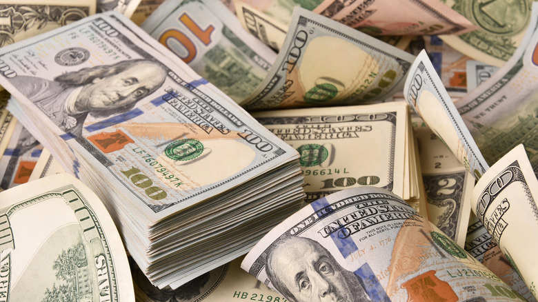 piles of cash