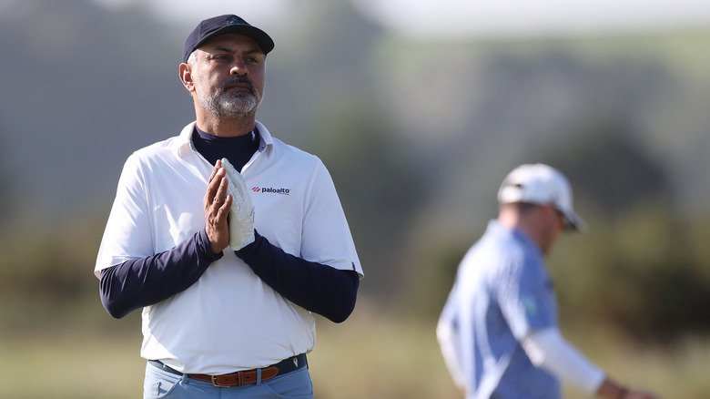 Nikesh Arora playing in the Alfred Dunhill Links Championship