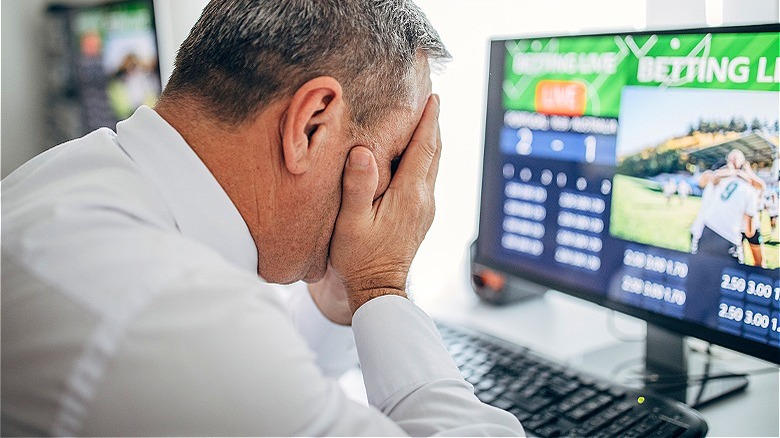 Sports betting result upsets person