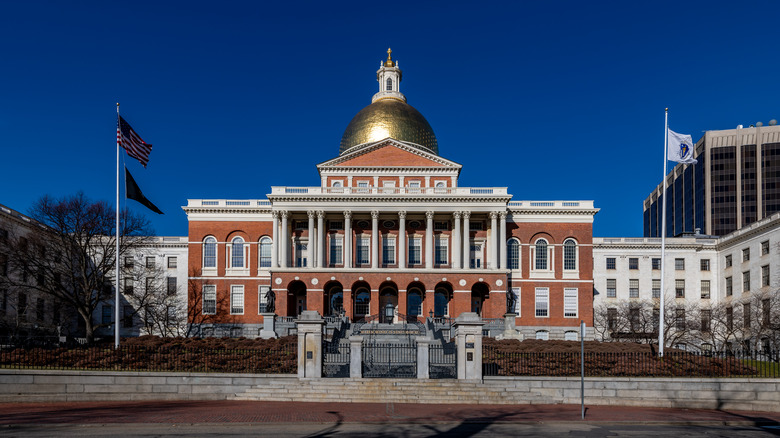 The Massachusetts State House, also known as the Massachusetts Statehouse or the New State House