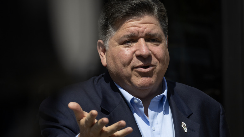 Illinois Governor JB Pritzker speaking