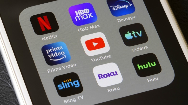 Entertainment streaming video apps