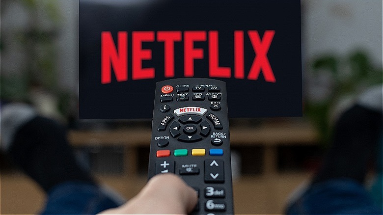 Netflix logo on TV