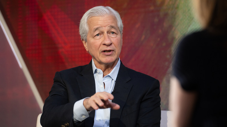 JPMorgan Chase CEO, Jamie Dimon, at a speaking event.