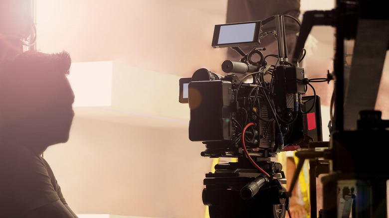 Film being shot in studio