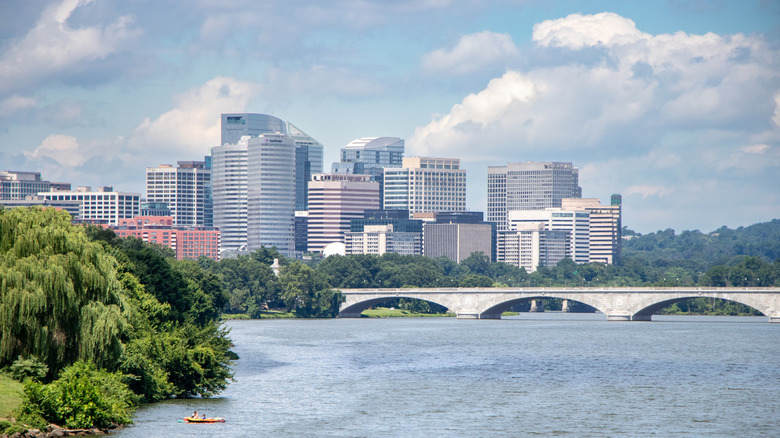 Arlington, Virginia skyline on a sunny day