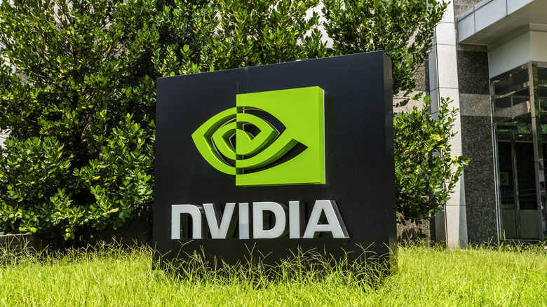 Nvidia logo in Taiwan