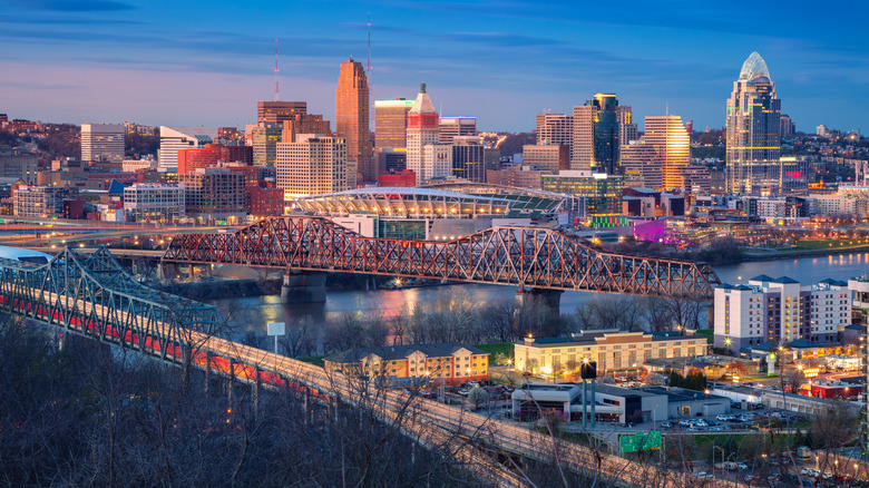 Shot of the Cincinnati skyline