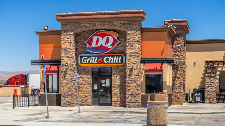 The exterior of a modern Dairy Queen building