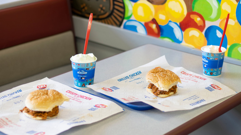 Dairy Queen food on a table