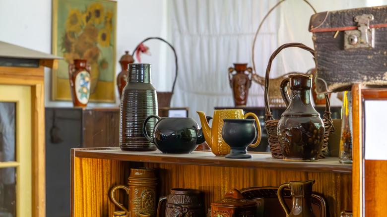 Vintage items in an antique store