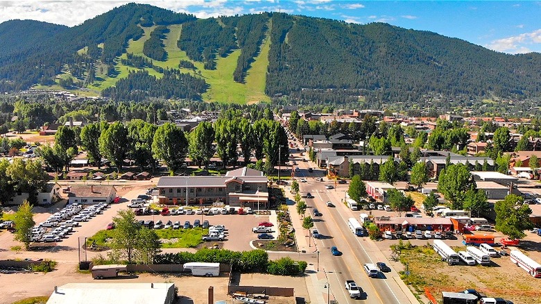 Panoramic view of Jackson Hole