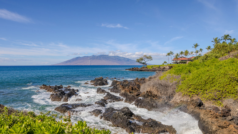 The coast off of Maui, Hawaii.