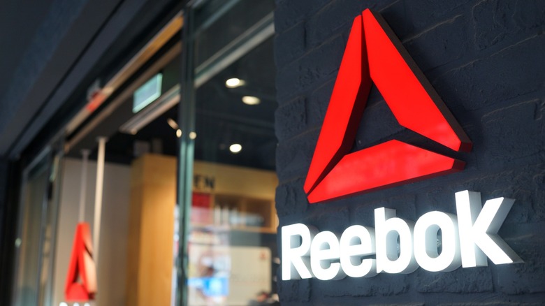 Reebok sign outside Taiwan store