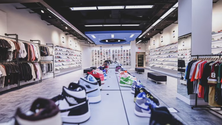 The interior of a Soleply store
