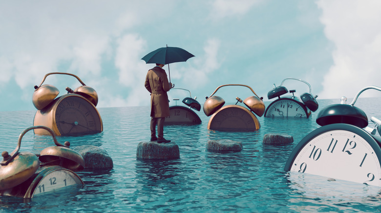 clocks in water