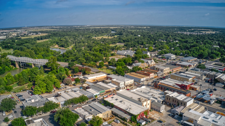 aerial view of bastrop, texas