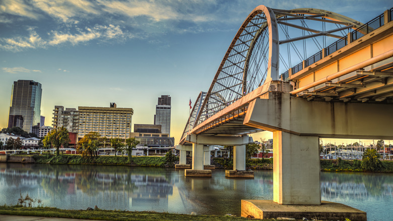 The Broadway Bridge in Little Rock, Arkansas