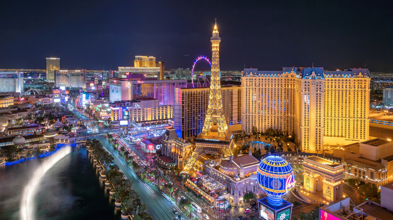 Las Vegas, Nevada skyline in 2018.