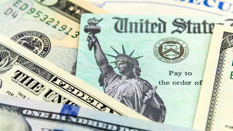 Social Security benefits check
