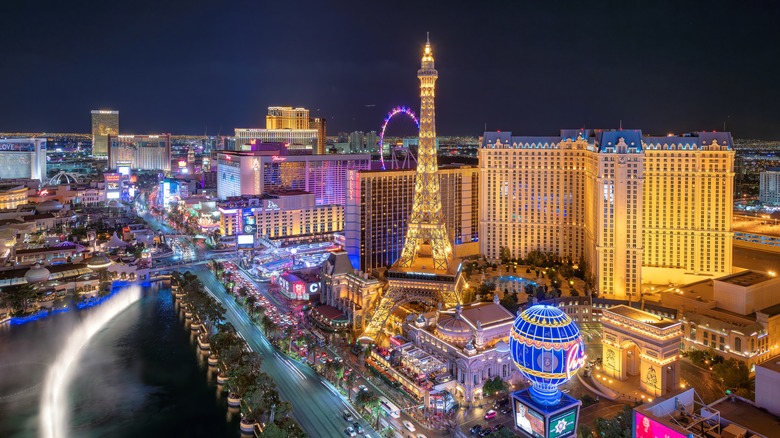 aerial view of Las Vegas, Nevada