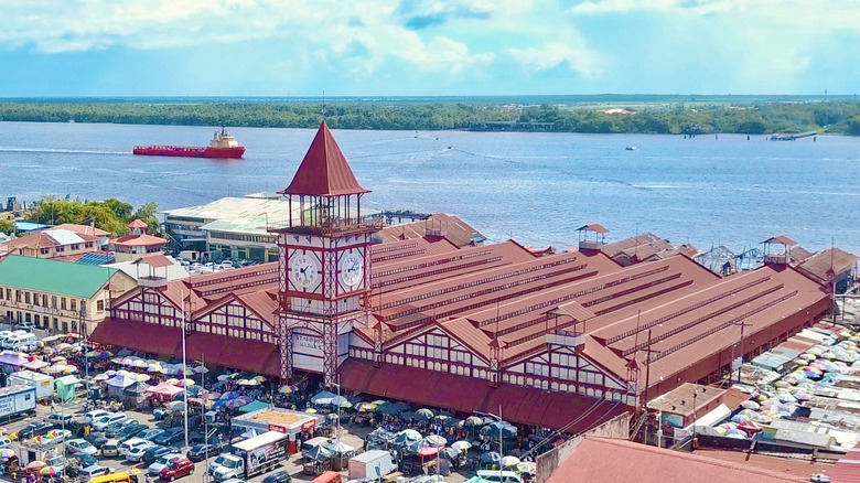 Overhead view of Georgetown, Guyana