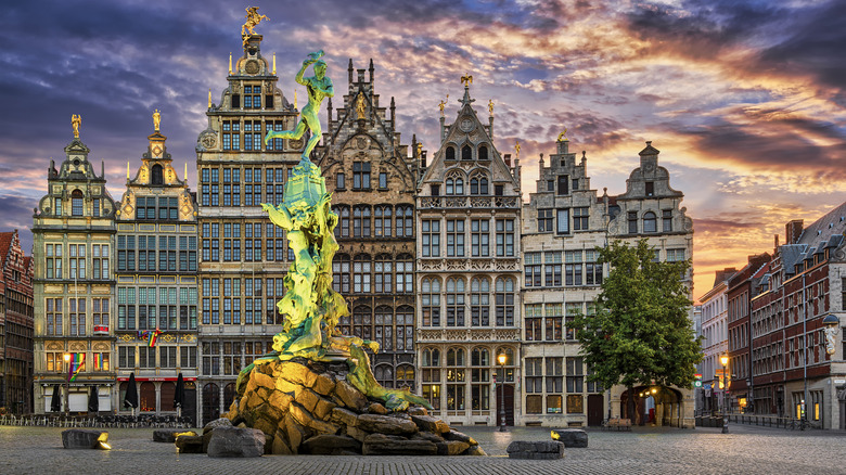 the Brabo Fountain in Antwerp