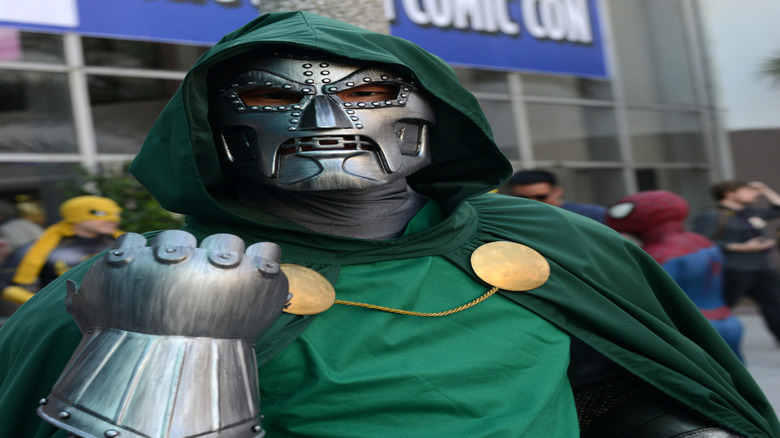 Man dressed as Dr. Doom