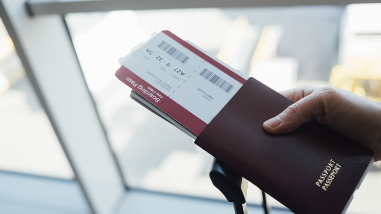 passport and boarding pass