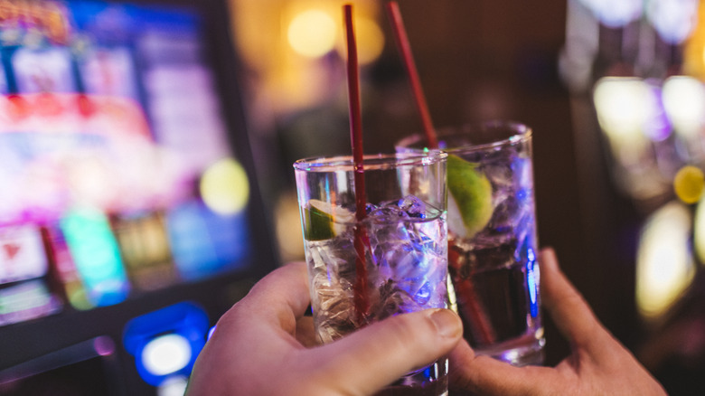 drinking in a casino