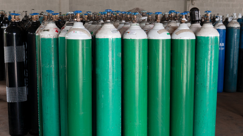 oxygen tanks