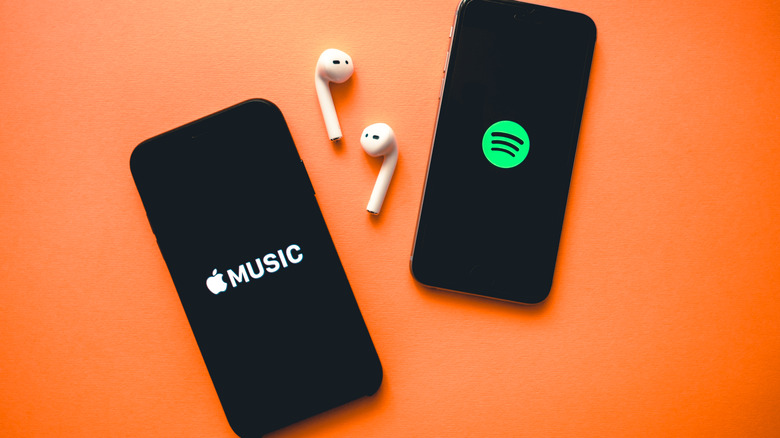 Apple Music, AirPods, and Spotify