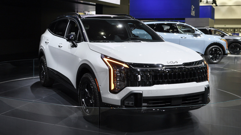 The 2026 Kia Sportage is on display.