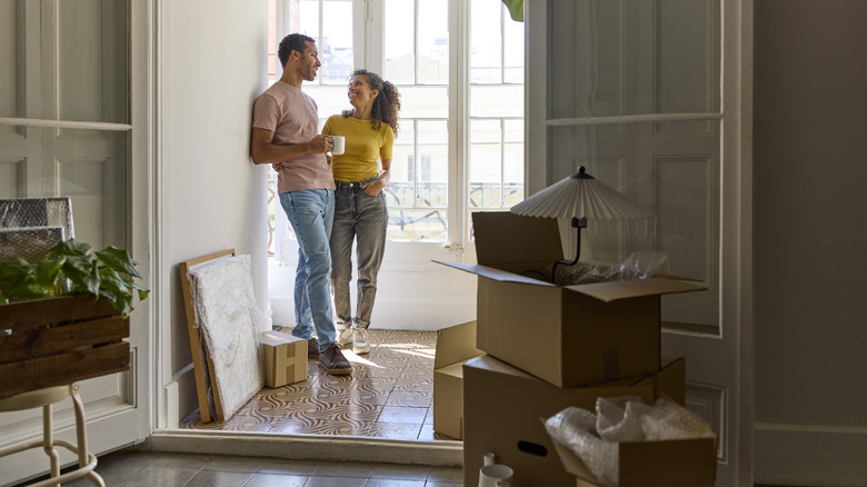 couple moving into new home