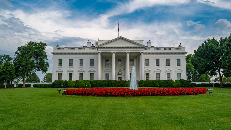 The White House in Washington DC at summer day.