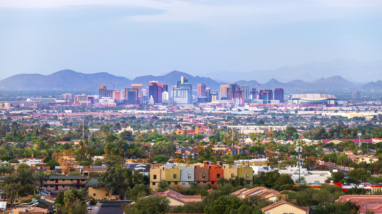 Downtown skyline buildings in Phoenix, Arizona