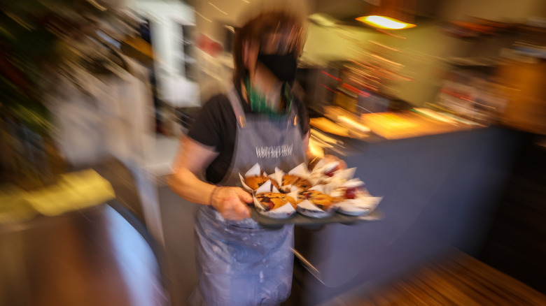 Coffee shop worker