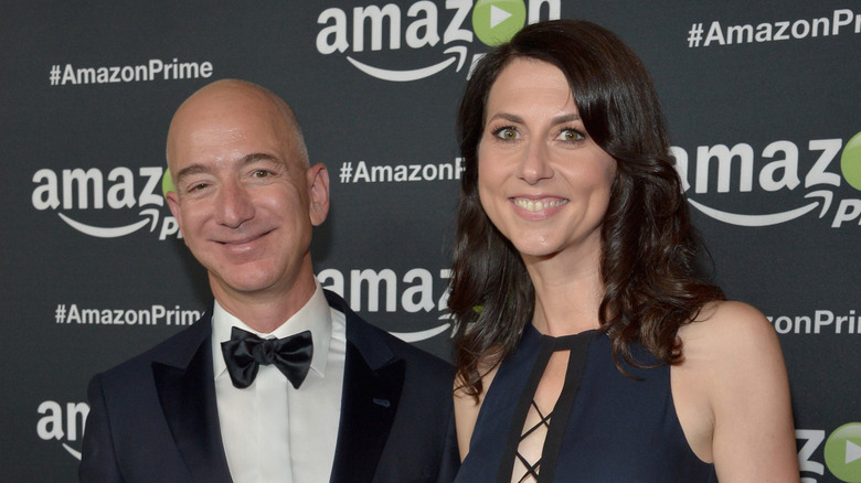 Jeff Bezos and MacKenzie Scott at the Amazon Prime's Emmy Celebration on September 20, 2015, in Los Angeles, California