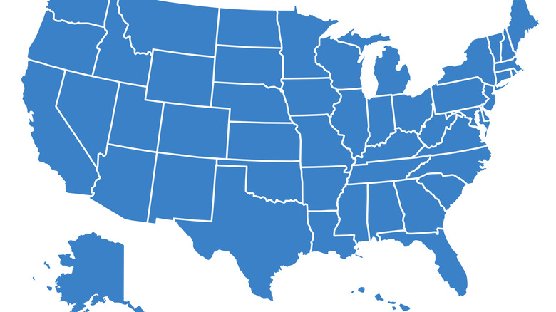 Map of the United States of America